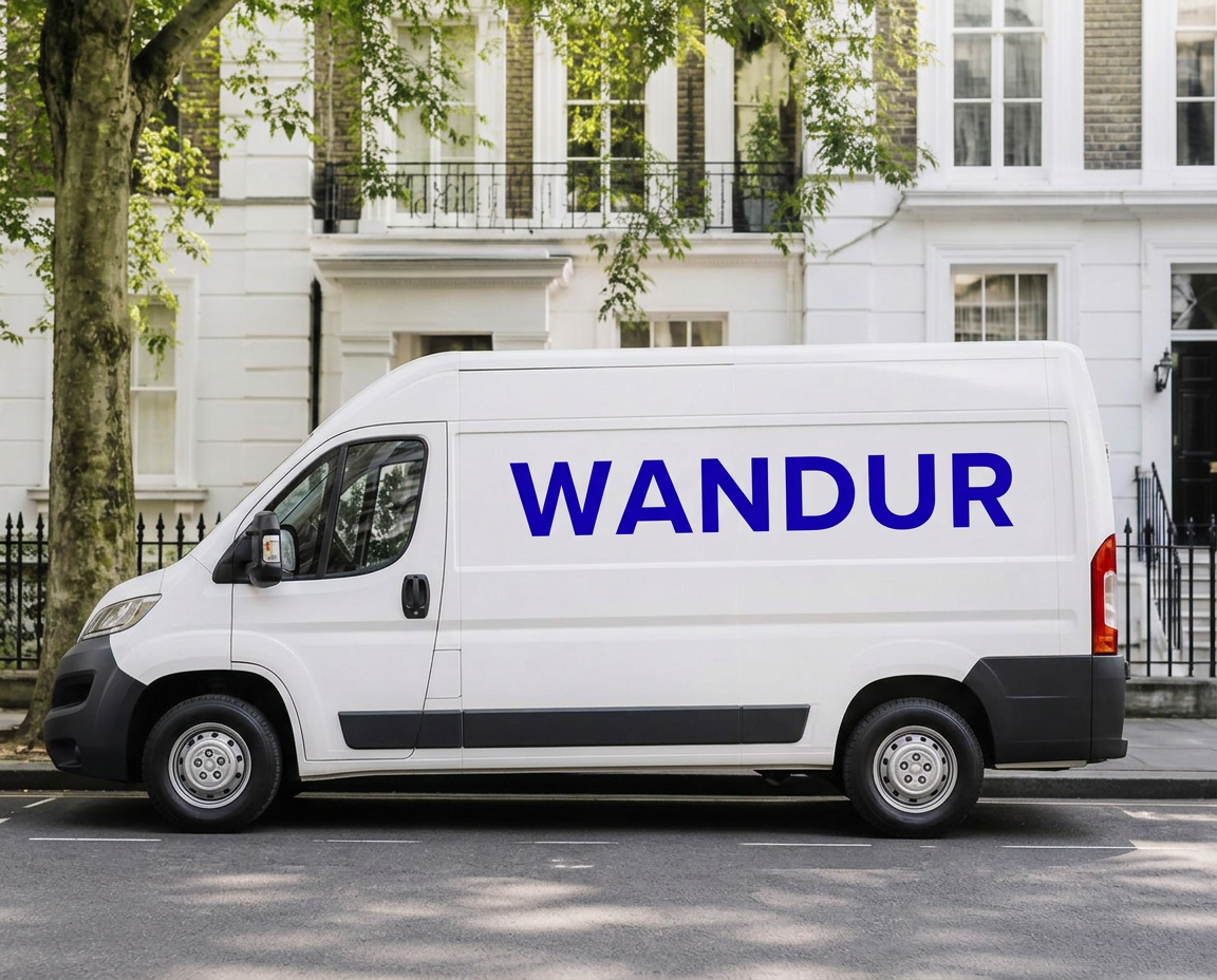 Wandur van on a London street